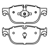 Front Brake Pad for PEUGEOT with Backing Plate