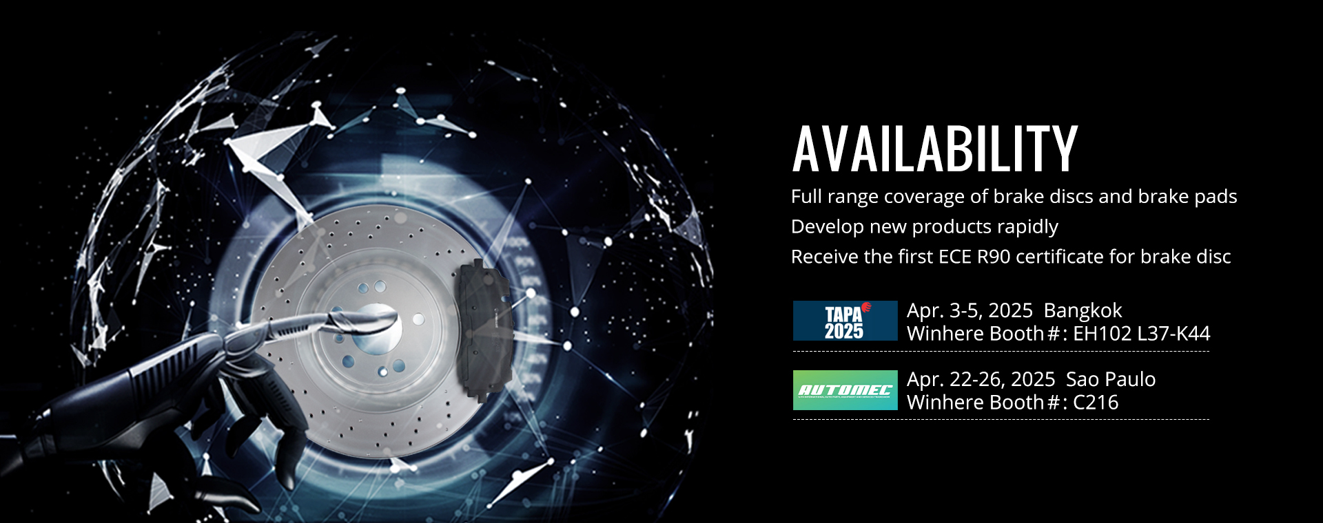 brake discs and pads availability 4