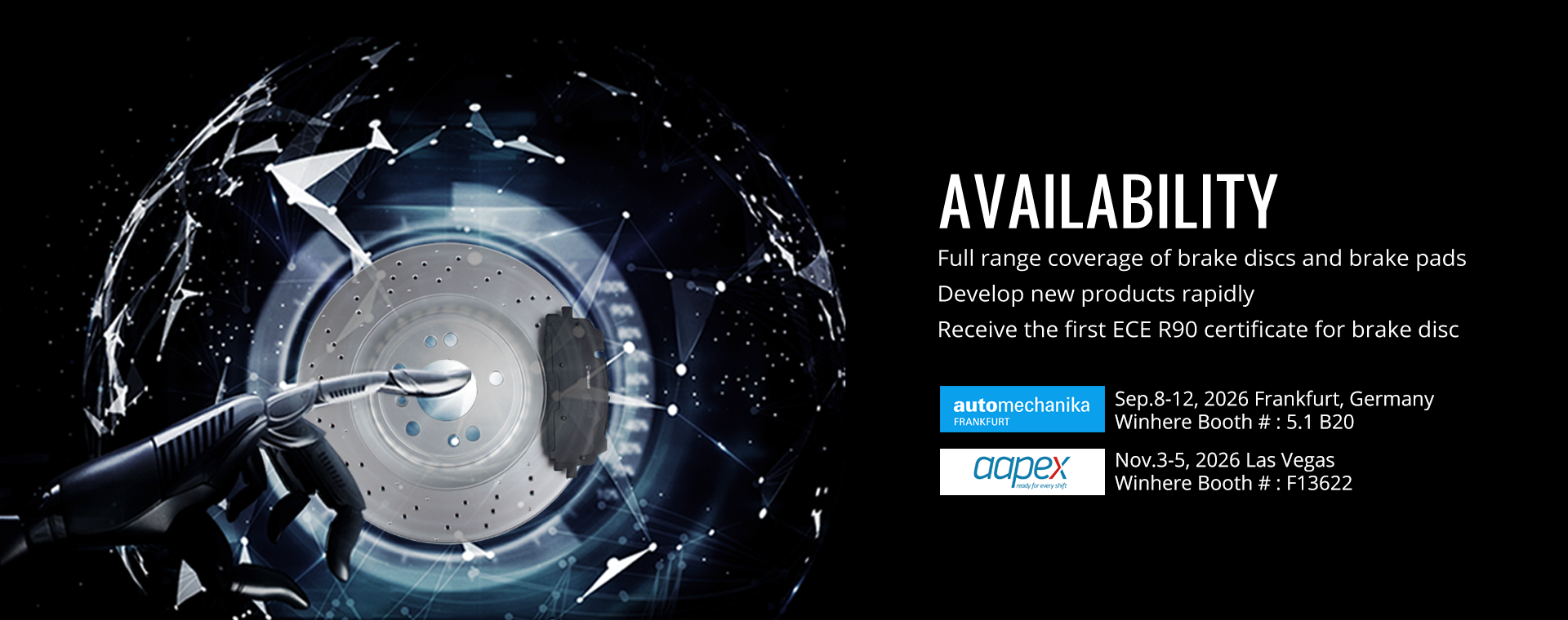 brake discs and pads availability 4