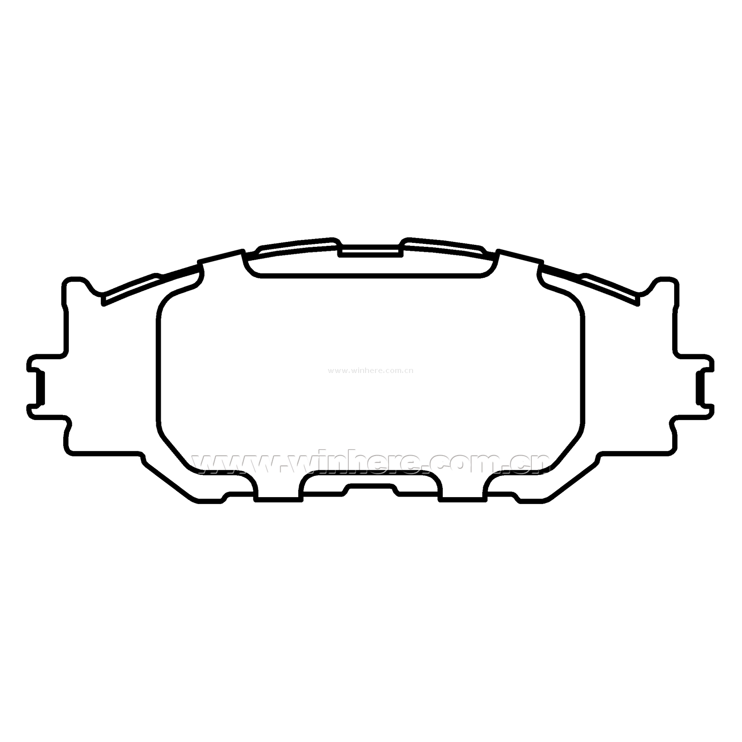 Dustless Brake Pad for OE#0446553020 Front Auto Spare Parts