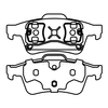 Brake Pad for SAAB Rear ECE R90