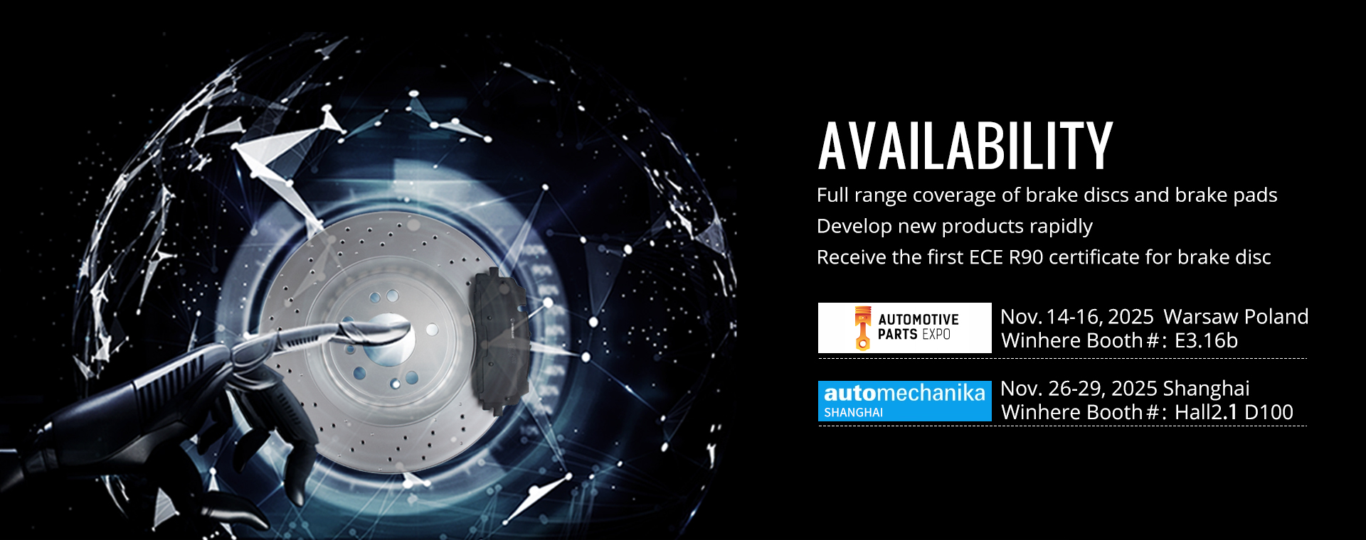 brake discs and pads availability 4