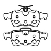 Brake Pad for CHEVROLET, JAGUAR Rear ECE R90