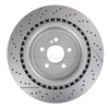 Painted Rear Brake Disc for MERCEDES-BENZ ECE R90